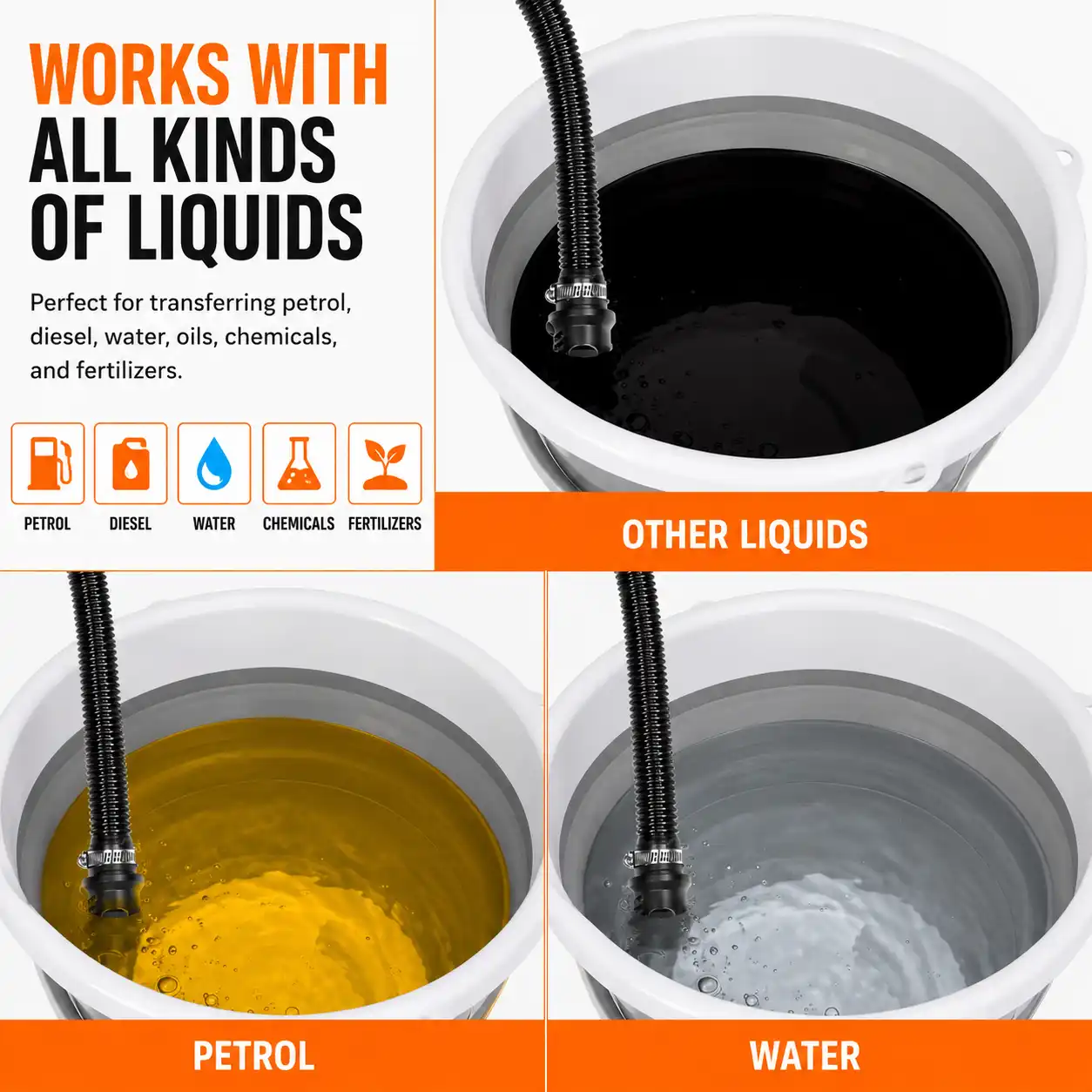 Liquids the pump works with