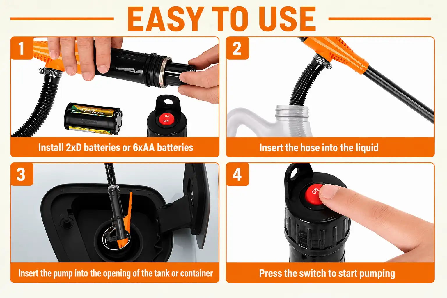 How to use the pump